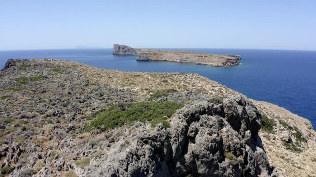 View from the cape of Gramvousa peninsula in Kolimbari