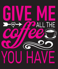coffee t-shirt design