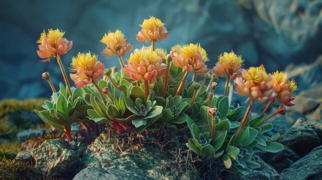 Rhodiola rosea commonly called arctic root golden root rose root king s crown