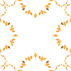 floral frame with floral element 