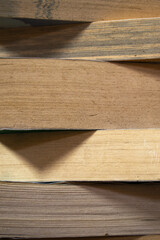 Stack of books with copy space