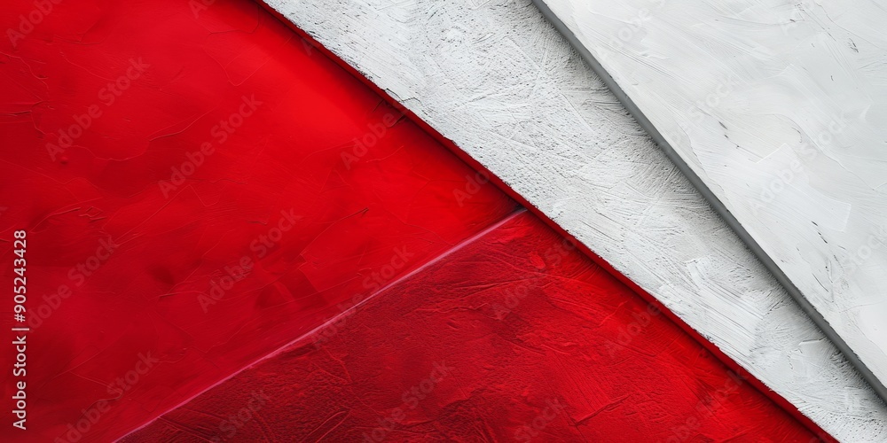 Poster exploring red and white textures for unique and creative design projects and ideas
