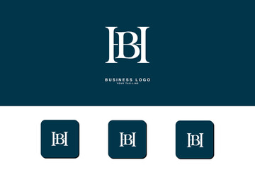 BH, HB, B, H, Abstract Letters Logo Monogram