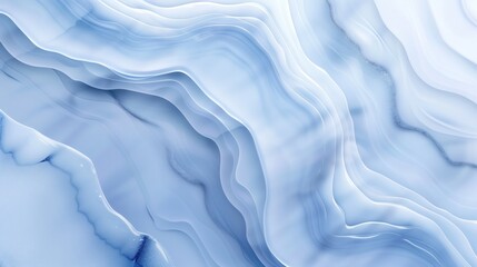 Abstract Blue and White Marble Texture Background with Fluid Waves and Organic Patterns, Perfect for Modern Design Projects, Artistic Creations, and Elegant Backdrops