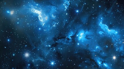 Nine azure stars