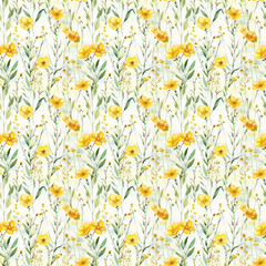 Seamless pattern with flowers