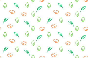 Botanical floral seamless pattern. Vector flower repeat textile