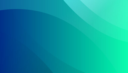 Blue and green wave background. Vector illustration