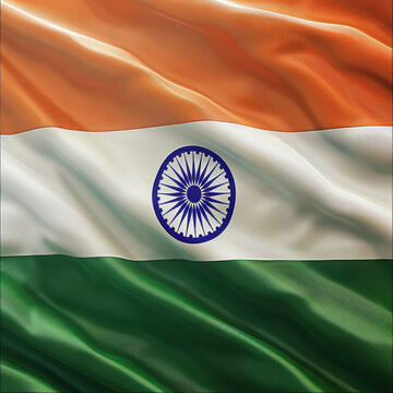 Indian national tricolor flag. independence day concept.