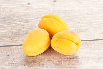 Ripe sweet juicy apricot heap