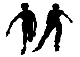 Families with little child on white background