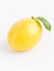 Vibrant Minimalist Illustration of a Ripe Mango - Perfect Tropical Touch for Creative Projects