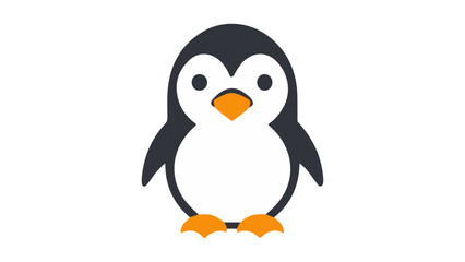 very cute penguin illustration in vector