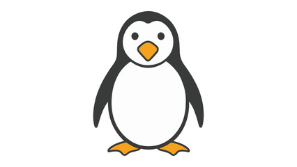 simple illustration of a penguin shape in vector