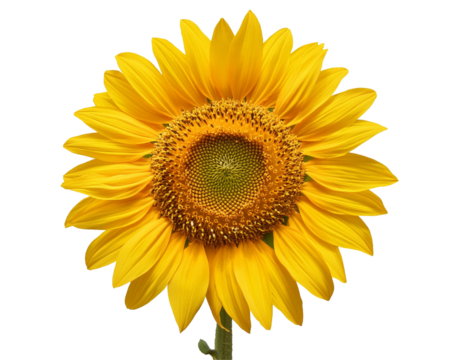 Um girassol sem fundo. arquivo em PNG.