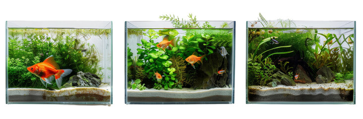 Vivid Diversity  Biotope, Planted, and Breeding Fish Tanks in Studio Setting