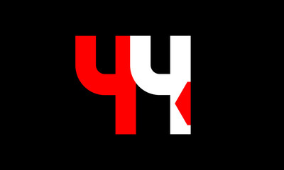 Red White Number Geometric Simple Fresh