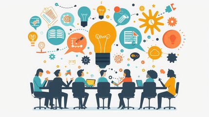 clip art , free clip art , meeting clip art , conference clip art , people around table clip art