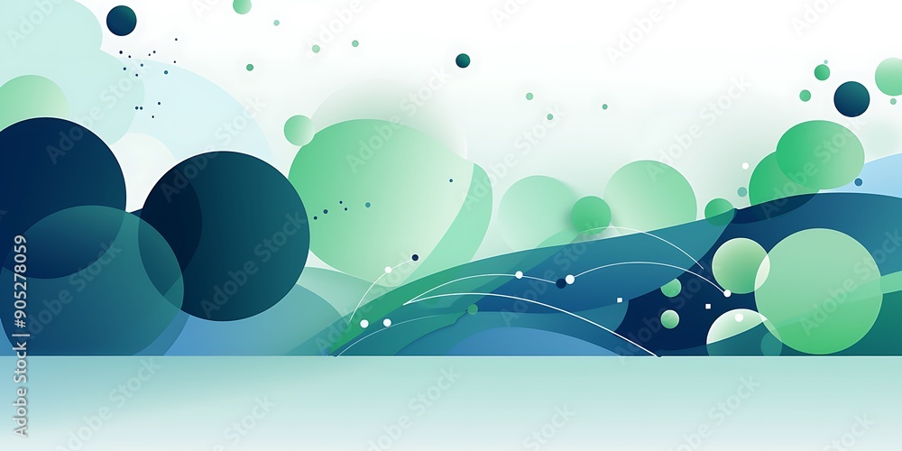 Poster a background for an online platform, featuring geometric shapes.this banner has text space at the bo