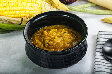 Vegan cuisine - Indian soup daal