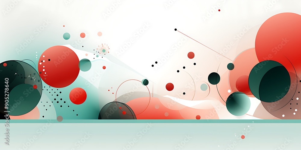 Poster a background for an online platform, featuring geometric shapes.this banner has text space at the bo