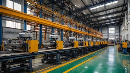 Fototapeta premium Industrial factory and manufacturing processes 