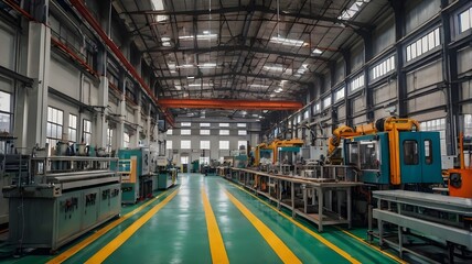 Fototapeta premium Industrial factory and manufacturing processes 