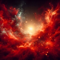 Fototapeta premium Vibrant Swirling Galaxy with Red and Orange Hues with RED FLAME WALLPAPER .PHOTOSHOP ASSEST 