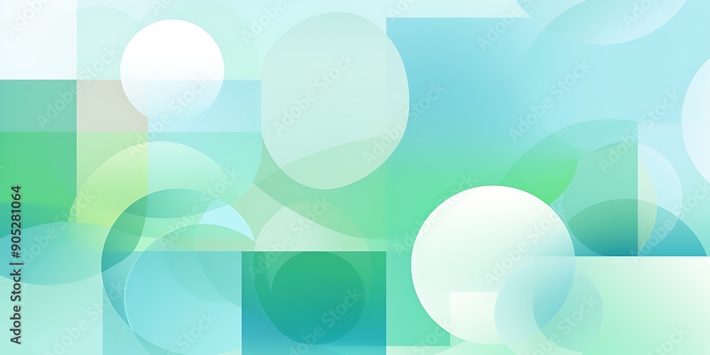 Poster a background for an online platform, featuring geometric shapes.this banner has text space at the bo
