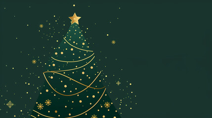 Abstract Christmas tree, celebrate the joyful time of Christmas