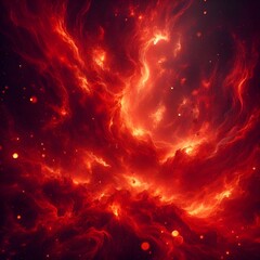Fototapeta premium Vibrant Swirling Galaxy with Red and Orange Hues with RED FLAME WALLPAPER .PHOTOSHOP ASSEST 