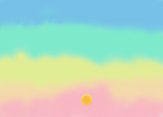 clouds moving on sunny day with blue sky background