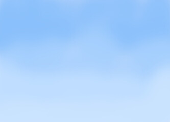 Beautiful, blue summer sky with fluffy clouds