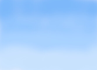 Beautiful, blue summer sky with fluffy clouds