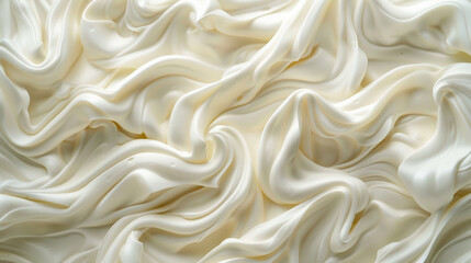 Fototapeta premium A cream textured background with a light, frothy texture, reminiscent of whipped cream. The airy design adds a playful, whimsical touch.