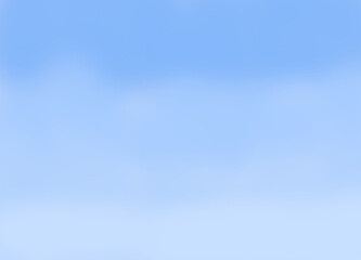 Beautiful, blue summer sky with fluffy clouds