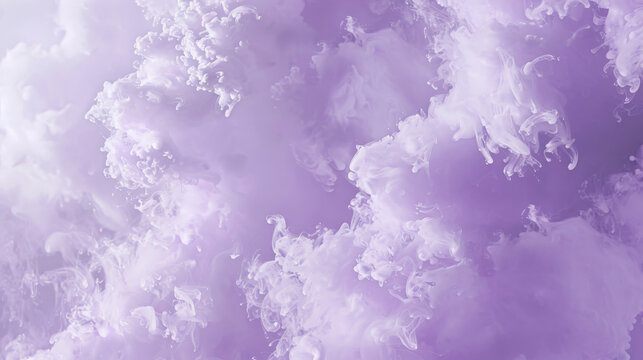 A lavender background with a cloud-like texture, featuring soft, fluffy shapes in varying shades of lavender. The dreamy design adds a sense of calm and tranquility.