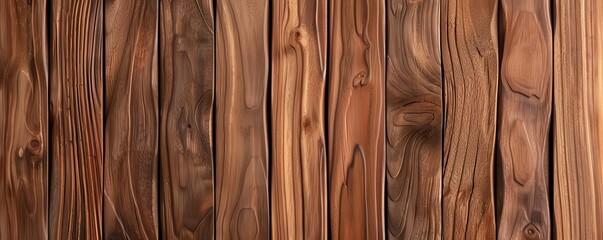 Closeup of rustic brown wood planks.