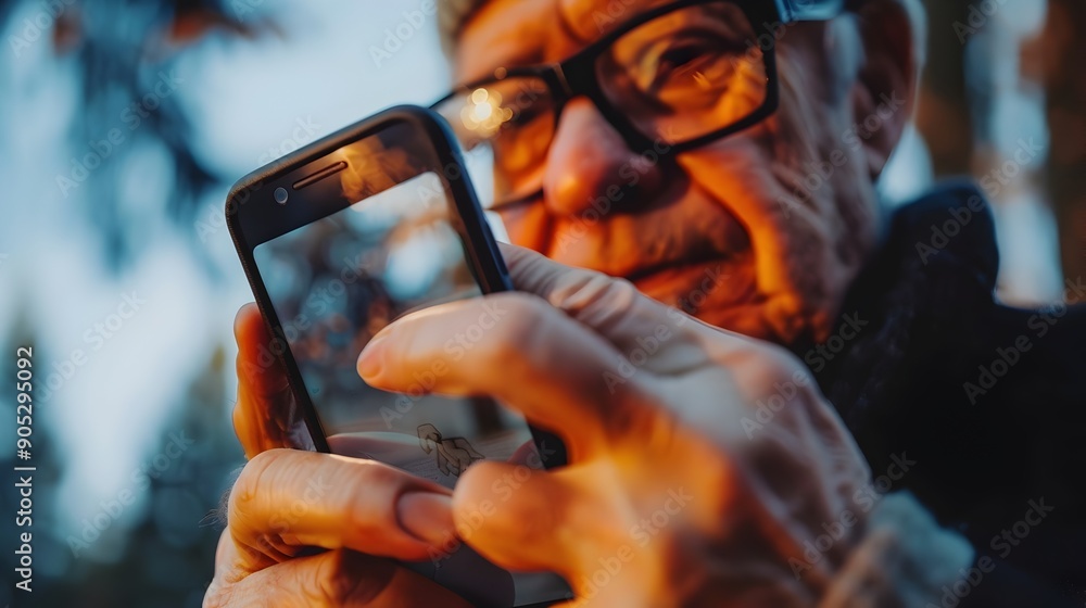 Poster tactile smartphone interface for visually impaired users enabling modern communication