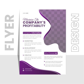 Professional creative business flyer design template
