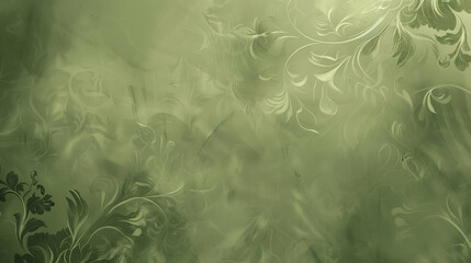 An olive abstract background showcasing a delicate, floral pattern in shades of olive. The soft, intricate details add a touch of natural elegance.