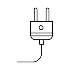 Electricity plug icon vector. Charger illustration sign. Electricity symbol or logo.