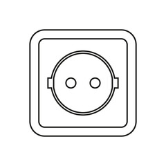 Electricity plug icon vector. Charger illustration sign. Electricity symbol or logo.