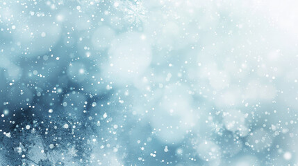 A snowy abstract background with a gentle snowfall effect, featuring soft, falling snowflakes against a gradient of white to light blue. The peaceful design evokes a sense of calm.