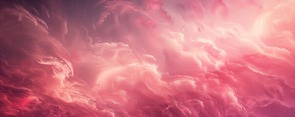 A deep crimson background with soft, wispy clouds of white and pink, creating a dreamy, ethereal atmosphere with gentle gradients and smooth transitions.