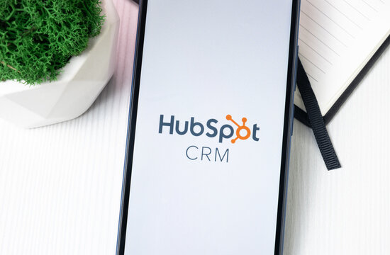 New York, USA - 21 June 2024: HubSpot CRM Logo on Phone Screen, App or Company Icon