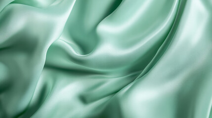 Obraz premium A mint abstract background with a soft, velvety texture. The plush surface adds a touch of luxury and comfort.