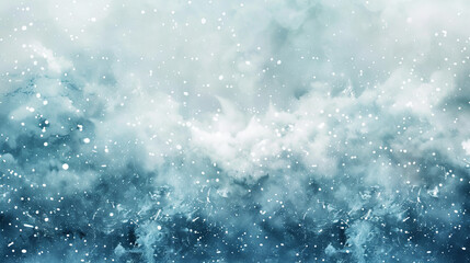 Obraz premium A snowy abstract background with a watercolor effect, featuring soft, blended shades of white and blue. The artistic design adds a dreamy and serene feel.