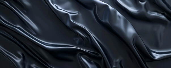 Fototapeta premium Dark navy blue background with a glossy, smooth texture, reflecting light beautifully.
