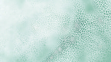 A mint abstract background featuring a delicate, lace-like pattern in shades of mint. The intricate details add elegance and a vintage charm.